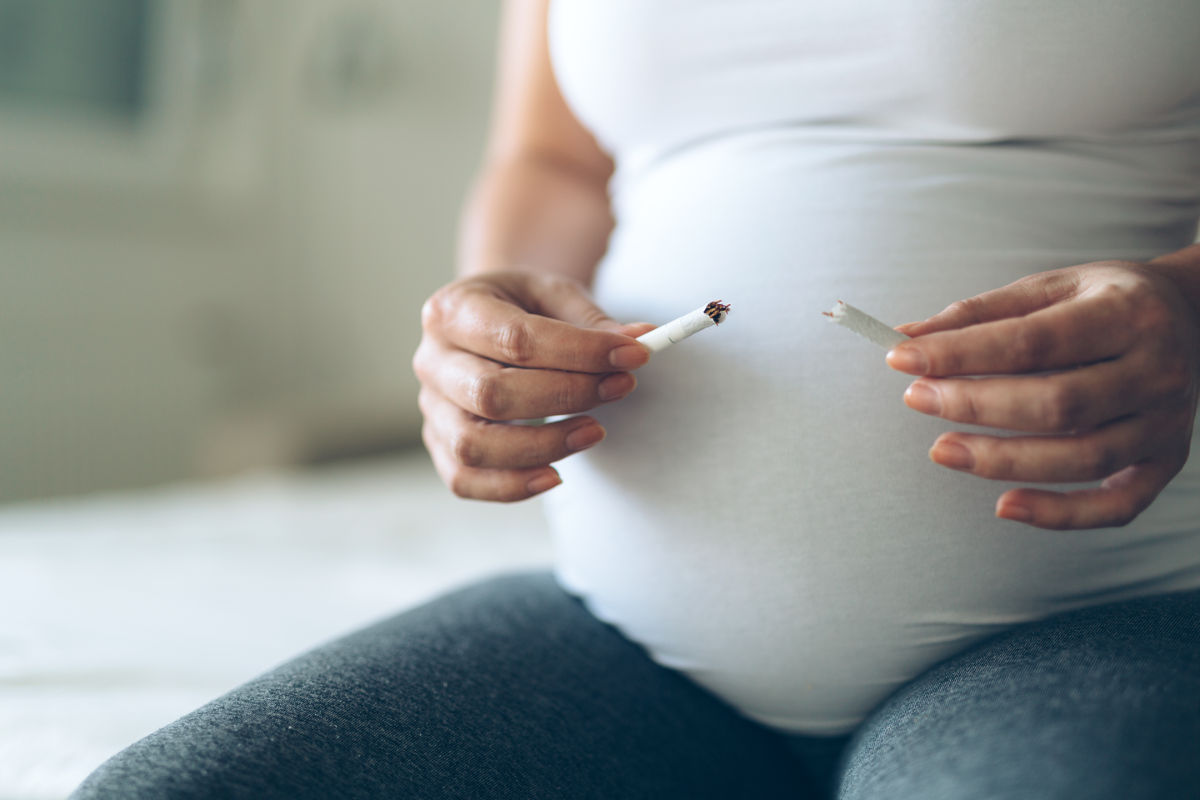 Link to the page about going smokefree during pregnancy